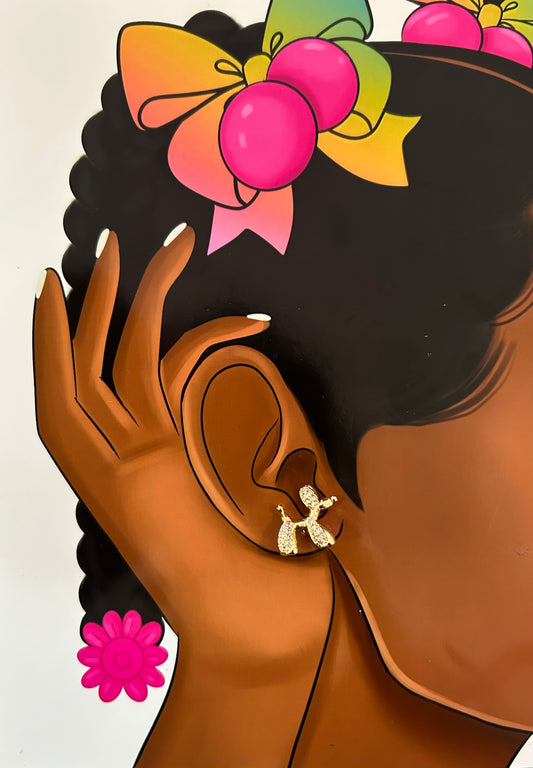 Bloopie Diamond Balloon earring